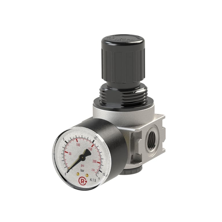 Riegler 100338 Druckregler »multifix-mini« inkl. Mano, BG 0, G 1/8, 0,2 - 6 bar - Bild 1