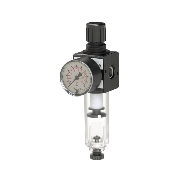 Riegler 100473 Filterregler »multifix«, PC-Behälter, BG 1, G 3/8, 0,2-6 bar, HA - Bild 1