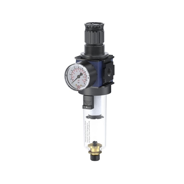Riegler 100657 Filterregler »variobloc« mit PC-Behälter, BG 1, G 1/4, 0,5-10 bar - Bild 1