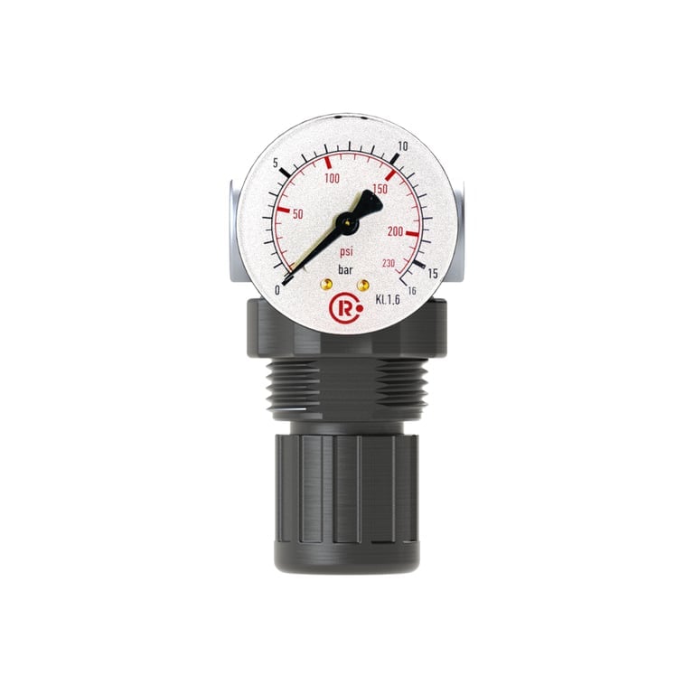 Riegler 100764 Druckregler »Standard-mini« inkl. Mano, BG 0, G 1/8, 0,15 - 7 bar - Bild 2