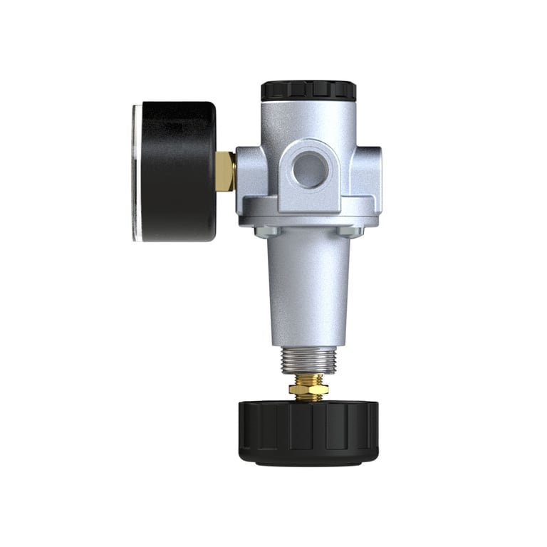 Riegler 100807 Druckregler »Standard«, inkl. Manometer, BG 1, G 1/4, 0,5-10 bar - Bild 3