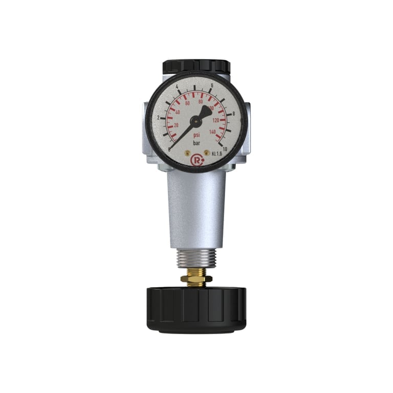 Riegler 100807 Druckregler »Standard«, inkl. Manometer, BG 1, G 1/4, 0,5-10 bar - Bild 2