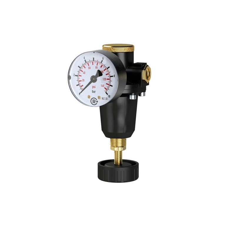 Riegler 100875 Konstant-Druckregler inkl. Manometer, BG 1, G 3/8, 0,5 - 10 bar - Bild 1