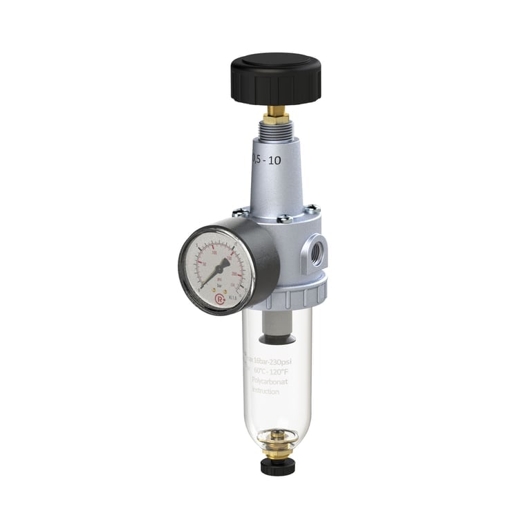 Riegler 100925 Filterregler »Standard«, mit Polycarbonatbehälter, BG 3, G 1/2 - Bild 1