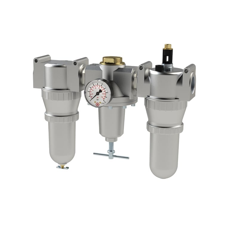 Riegler 101086 Wartungseinheit 3-tlg. »Standard«, Metallbehälter, BG 4, G 1 1/4 - Bild 1