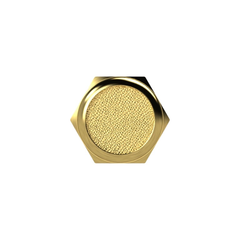 Riegler 113335 Sinterbronce-Schalldämpfer, flach, G 3/8 a., SW 19 - Bild 2