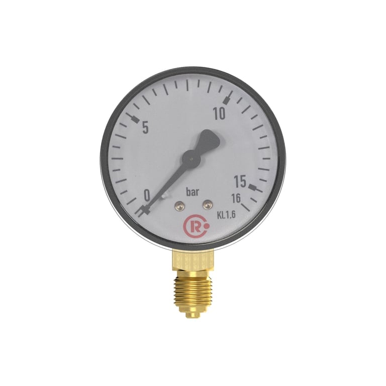 Riegler 101695 Standardmanometer, Kunststoffgeh., G 1/4 unten, 0-10,0 bar, Ø 50 - Bild 2