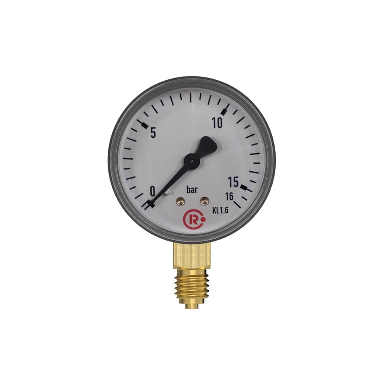 Riegler 101777 Standardmanometer, Stahlblechgeh., G 1/4 unten, 0 - 4,0 bar, Ø 50 - Bild 2