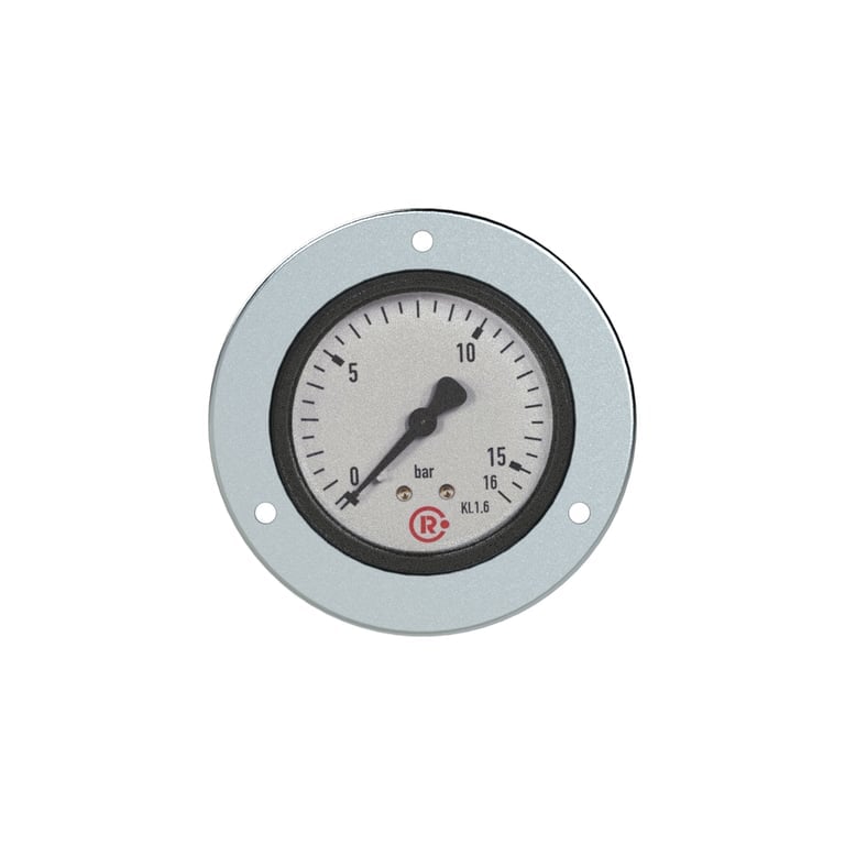 Riegler 101851 Standardmano., Frontring verchr., G 1/8 hinten, 0 - 1,6 bar, Ø 40 - Bild 2