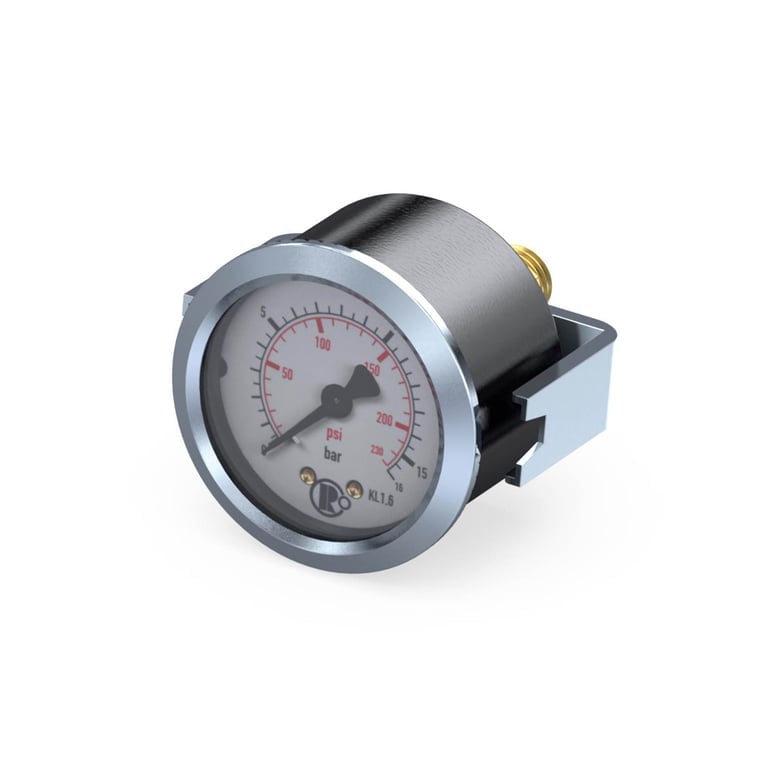 Riegler 101914 Standardmano, Dreikantfrontring, G 1/8 hinten, 0 - 2,5 bar, Ø 40