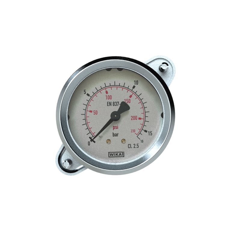 Riegler 101926 Standardmano, Dreikantfrontring, G 1/4 hinten, 0 - 10,0 bar, Ø 50 - Bild 2