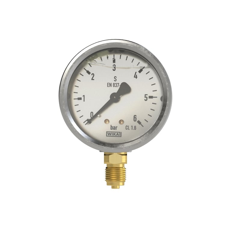 Riegler 102115 Glyzerinmanometer, CrNi-Stahl, G 1/4 unten, 0 - 16,0 bar, Ø 63 - Bild 2