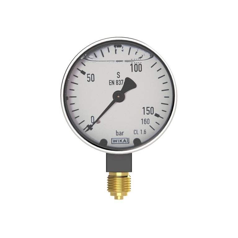 Riegler 102162 Glyzerinmanometer, Metallgehäuse, G 1/4 unten, -1/+1,5 bar, Ø 63 - Bild 2