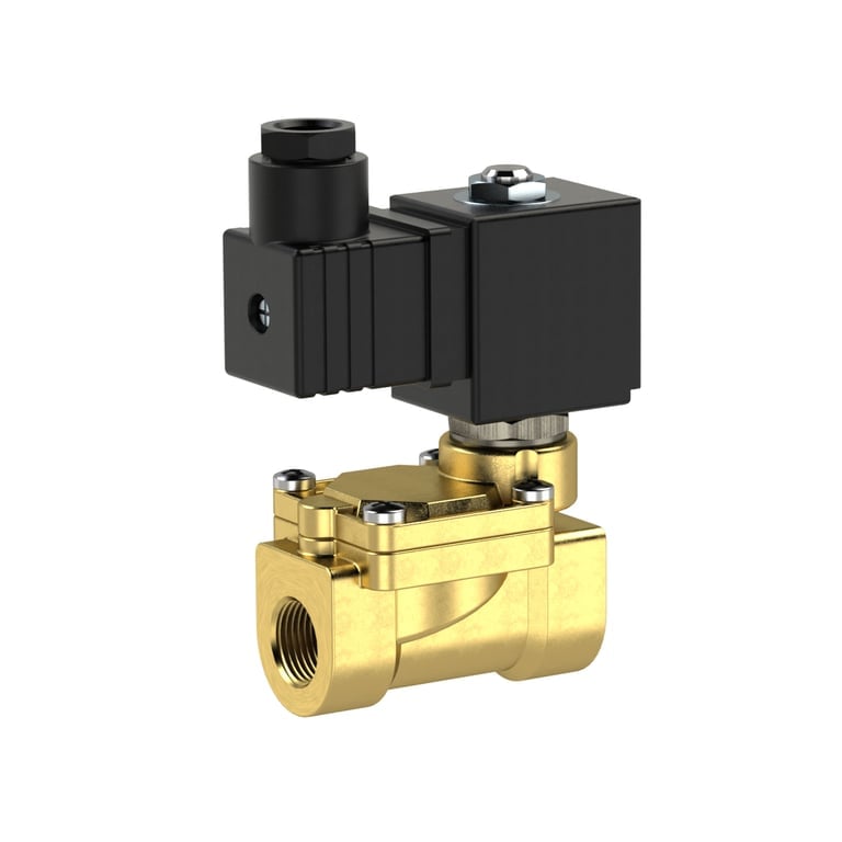 Riegler 102925 2/2-MV,MS,NC,vorge.,230-240V,50-60Hz,16VA,NBR,G3/4,PN0,2-16bar - Bild 1