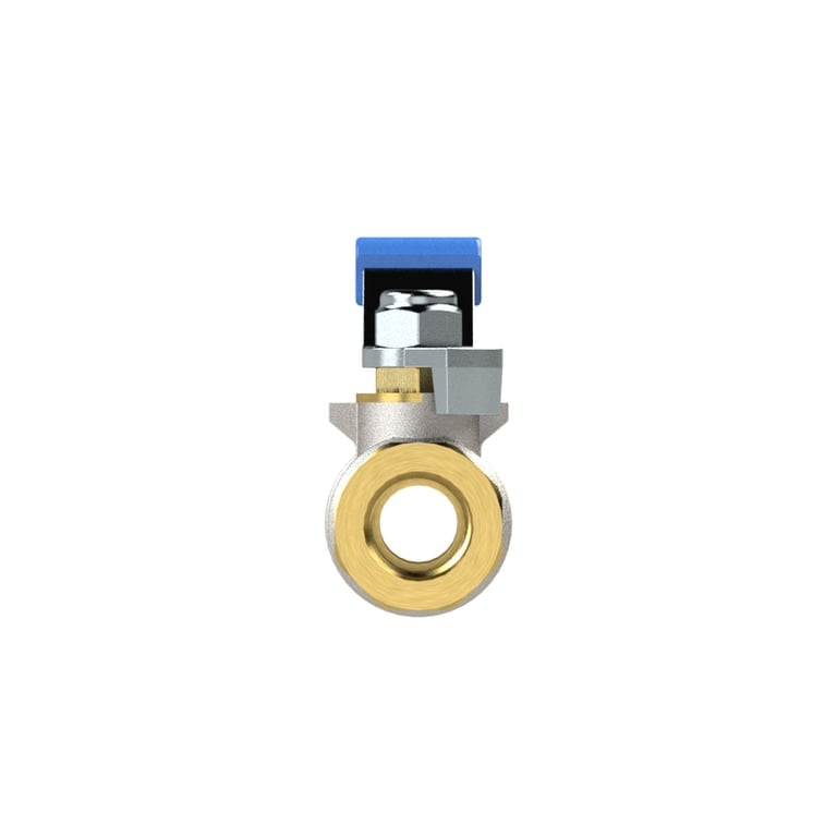 Riegler 103178 Kugelhahn Standardausf., blauer Hebel, IG/IG, MS vern., G 3/8 - Bild 2