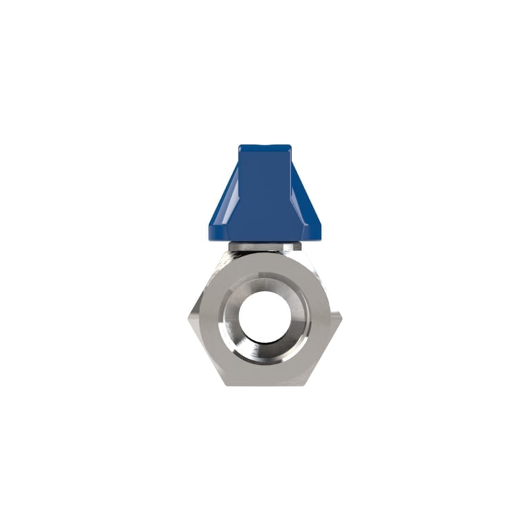 Riegler 103490 Mini-Kugelhahn, Edelstahl 1.4408 CF8M, IG/IG, G 3/8, DN 10 - Bild 2
