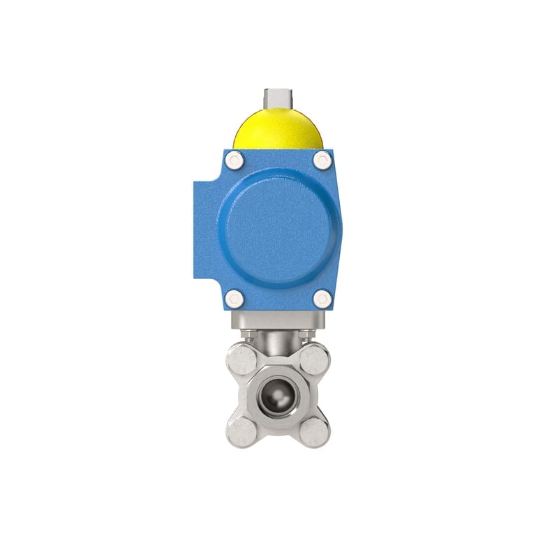 Riegler 103597 ES-Kuha, pneumat. Stellantrieb, doppeltwirk., Rp3/4, DN 20, L=133 - Bild 2