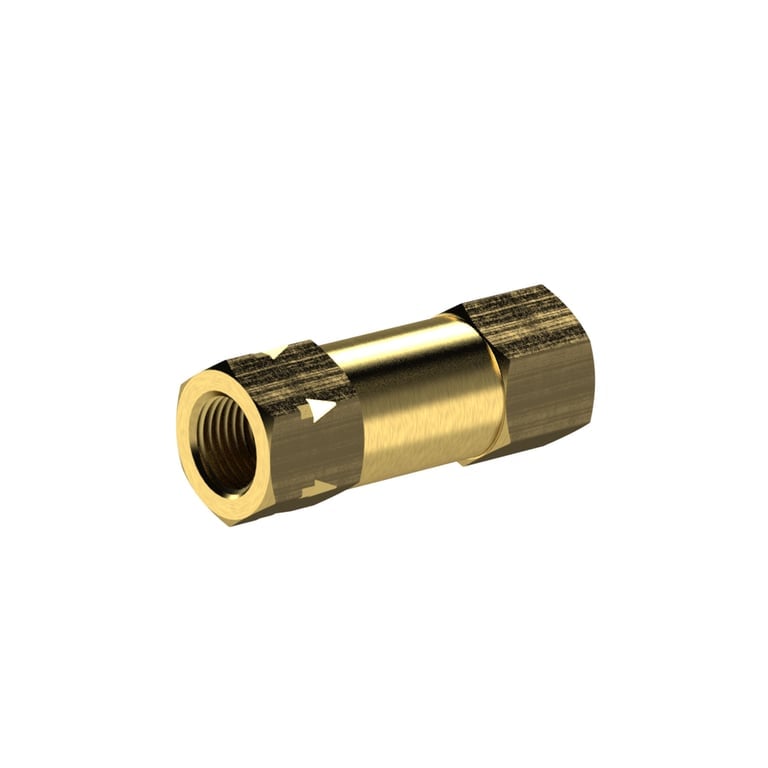 Riegler 103815 Rückschlagventil, Durchgangsform, MS, G 1/4 IG, 0,2 - 0,4 bar - Bild 1