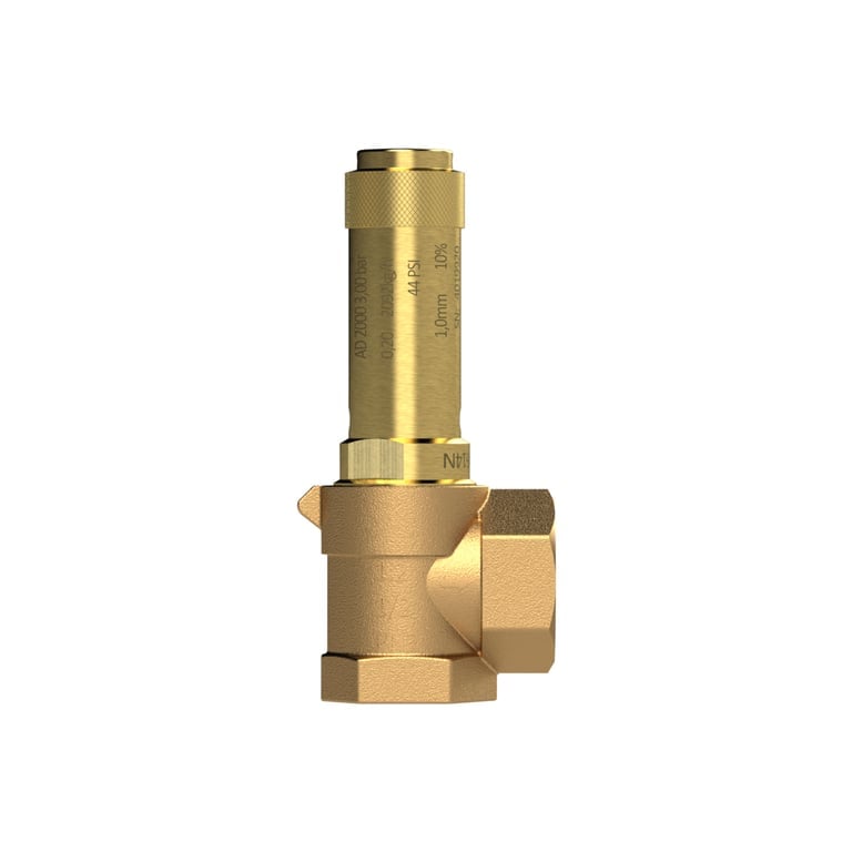 Riegler 125301 Eck-Sicherheitsventil, Flüssigkeiten, G 1/2 Ansprechdruck 6,6 bar - Bild 3