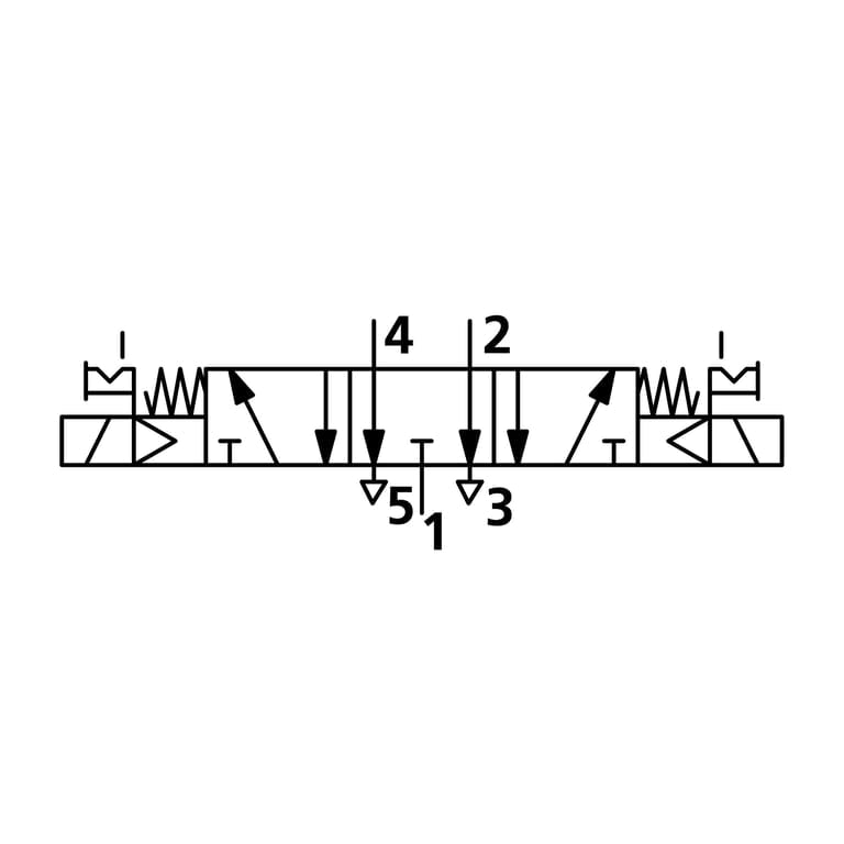 Riegler 145924 5/3-Wegeventil, elektropneu., Mitte entlüft., G 3/8, 24 V AC - Bild 2