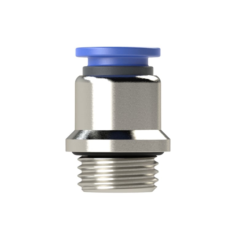 Riegler 109161 Gerade Steckverschraubung »Blaue Serie«, rund, G 1/4 außen Ø 4 mm - Bild 3