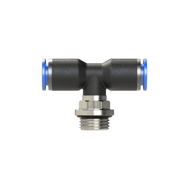 Riegler 109490 T-Steckverschraubung »Blaue Serie«, drehbar, G 1/2 außen Ø 16 mm - Bild 2