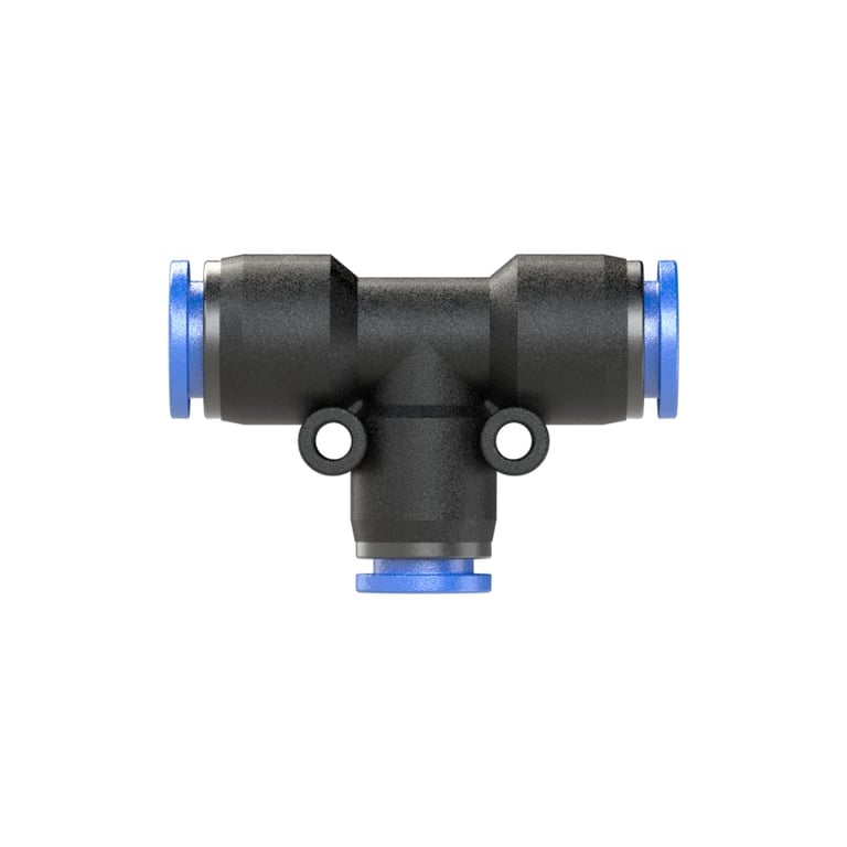 Riegler 109841 T-Steckverbindung »Blaue Serie«, reduzierend, Schlauch-Ø 2x10/1x8 - Bild 2