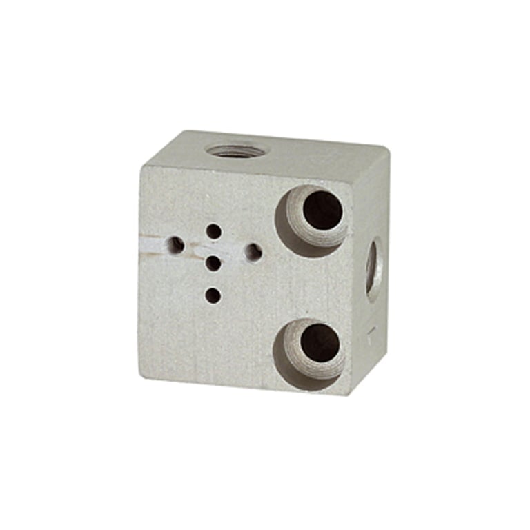 Riegler 106650 Einzelgrundplatte, M5 für Mini-Magnetventile 15 mm