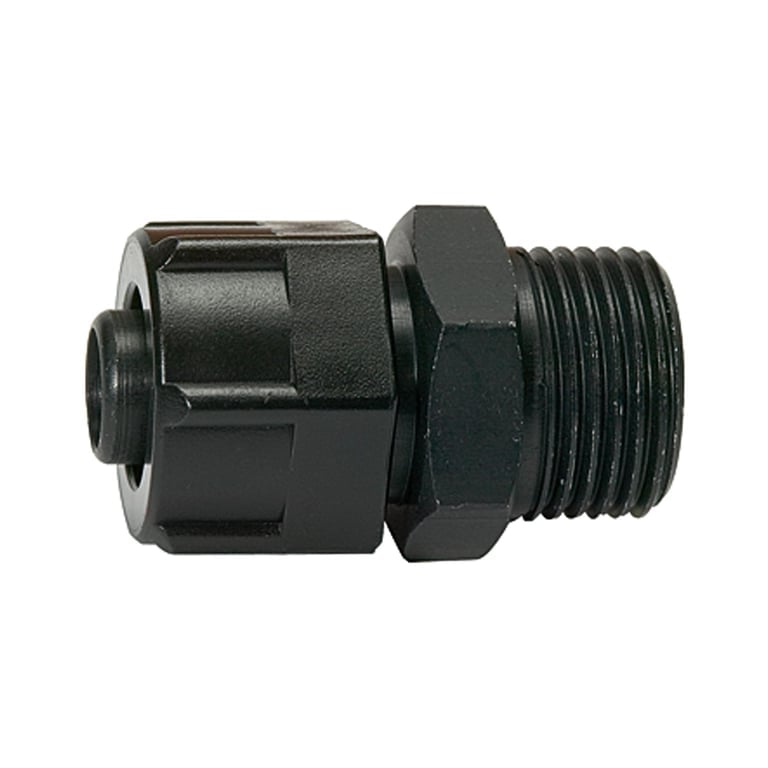 Riegler 114593 Einschraubverschraubung, für PVC-Pneumatikschlauch 11,6x9, G 3/8 - Bild 1