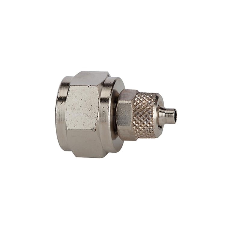 Riegler 110506 Gerade Aufschraubverschraubung, G 3/8 i., für Schlauch 6/4 - Bild 1