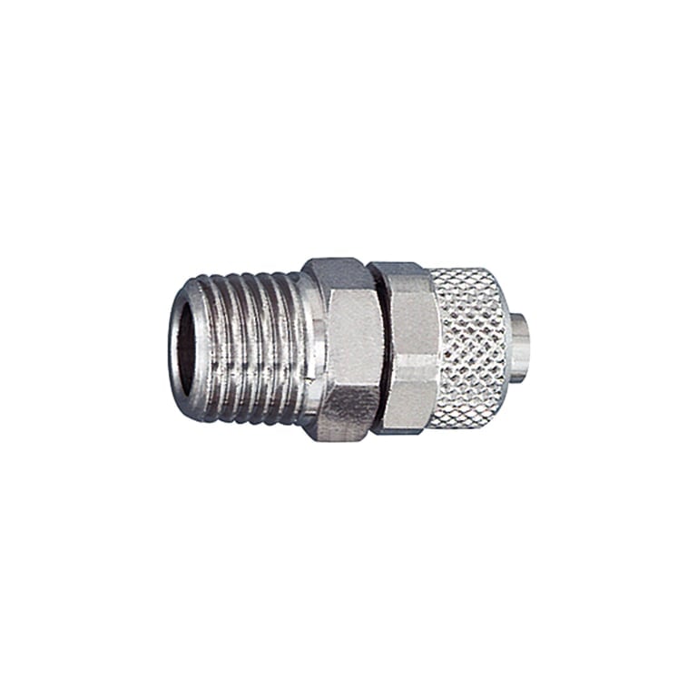 Riegler 110486 Gerade Einschraubverschraubung,  R 1/8 a., für Schlauch 4/2 - Bild 1