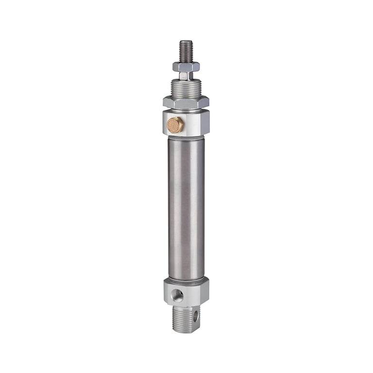 Riegler 114935 Rundzylinder »MSI«, einfachwirkend, Kolben-Ø 10, Hub 15, M5x0,8 - Bild 1