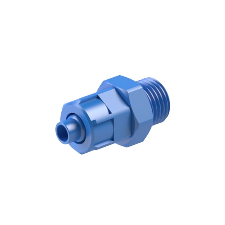 Riegler 110729 Gerade Einschraubverschraubung G 3/8 a., f. Schlauch 12/9 mm, POM - Bild 1