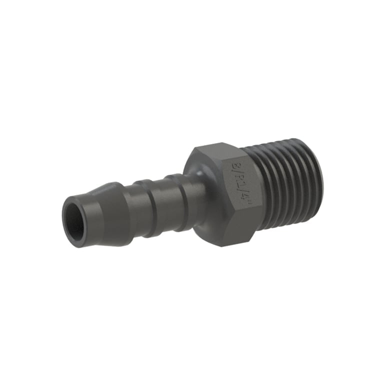 Riegler 110952 Gerader Einschraubstutzen, R 1/4 a., für Schlauch LW 8 mm, PA 6 - Bild 1