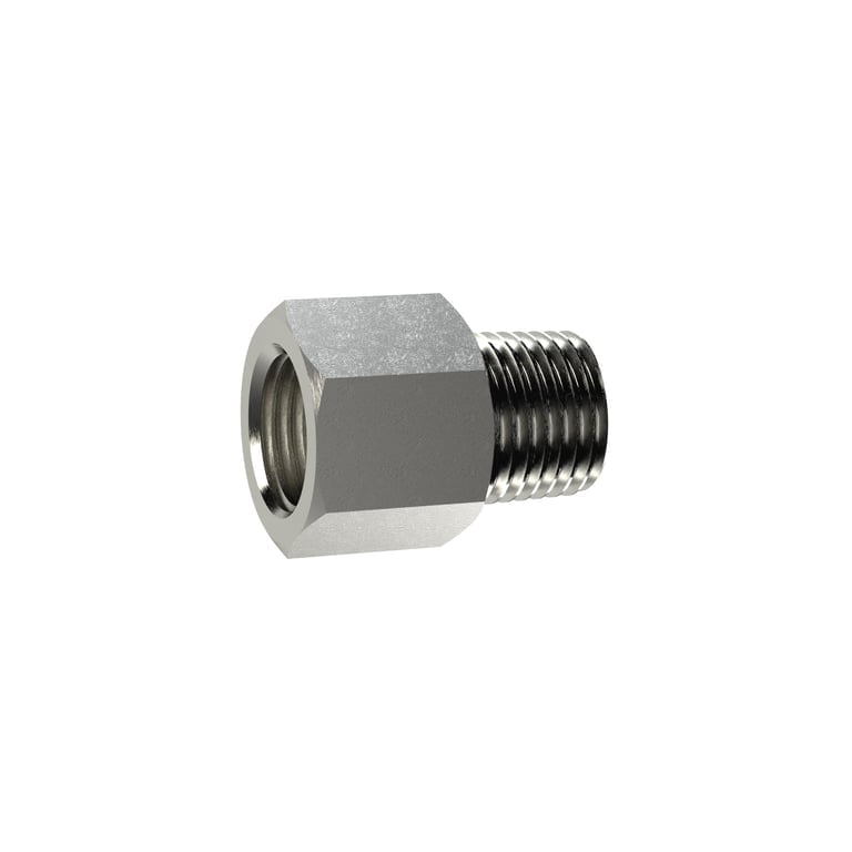 Riegler 111517 Verlängerungsstück, kurz, R 3/8 a., G 1/2 i., SW 24, MS vern. - Bild 1