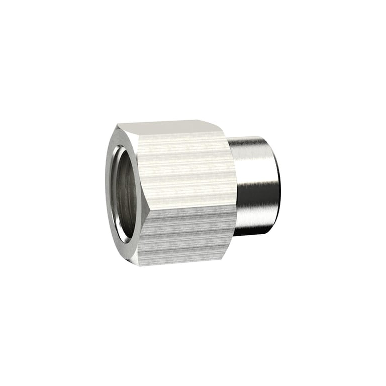 Riegler 111524 Muffe, reduzierend, G 1/4 i., G 1/2 i., SW 24, Messing vernickelt - Bild 1