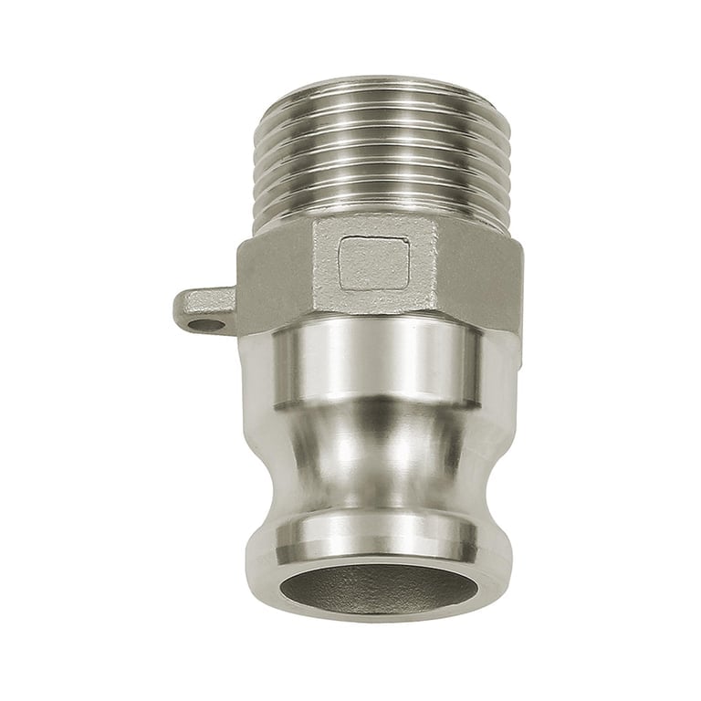Riegler 108133 Kamlok-Schnellkupplungsstecker mit AG, Typ F, ES 1.4401, R 1 1/4 - Bild 1