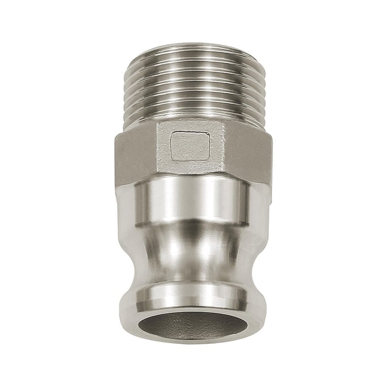Riegler 108062 Kamlok-Schnellkupplungsstecker mit AG, Typ F, Alu, R 2 - Bild 1