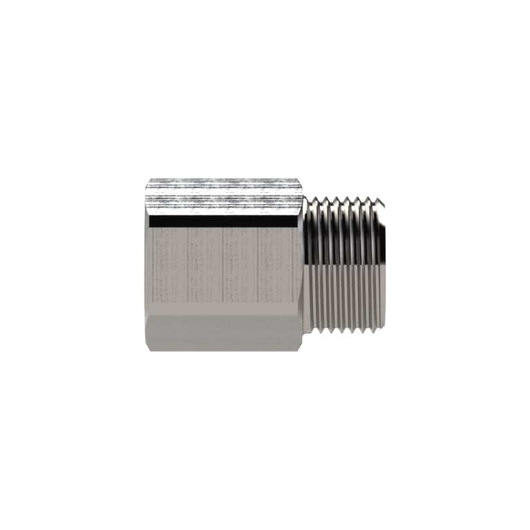Riegler 111634 Reduziernippel, lang, G 1/8 a., G 1/8 i., SW 14, Edelstahl 1.4571 - Bild 3
