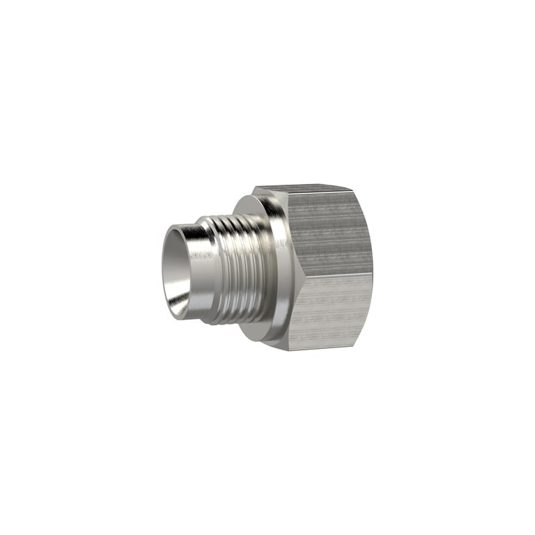 Riegler 111641 Reduziernippel, lang, G 3/8 a., G 1/2 i., SW 24, Edelstahl 1.4571 - Bild 1