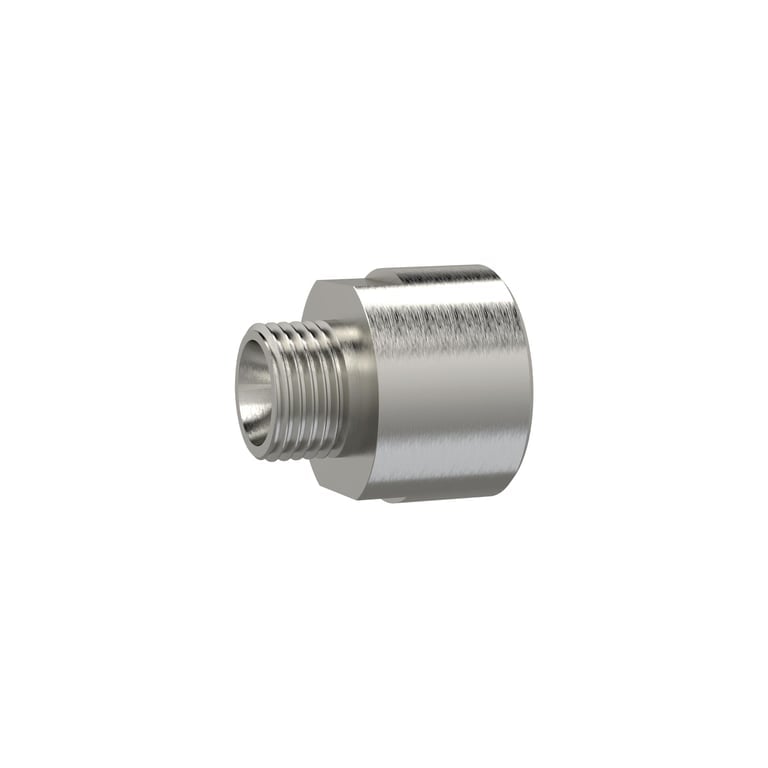 Riegler 111644 Reduziernippel, lang, G 1/2 a., G 3/4 i., SW 32, Edelstahl 1.4571 - Bild 1