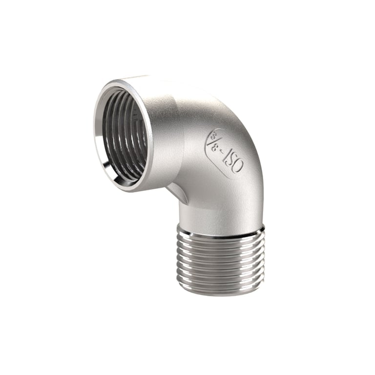 Riegler 112682 Winkelstück 90°, IG/AG Rp 3/4, R 3/4, ES 1.4408 - Bild 1