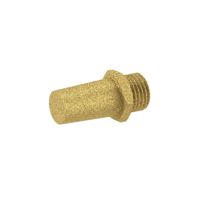 Riegler 113340 Sinterbronce-Schalldämpfer, Sechskant, G 3/8, SW 22 - Bild 1