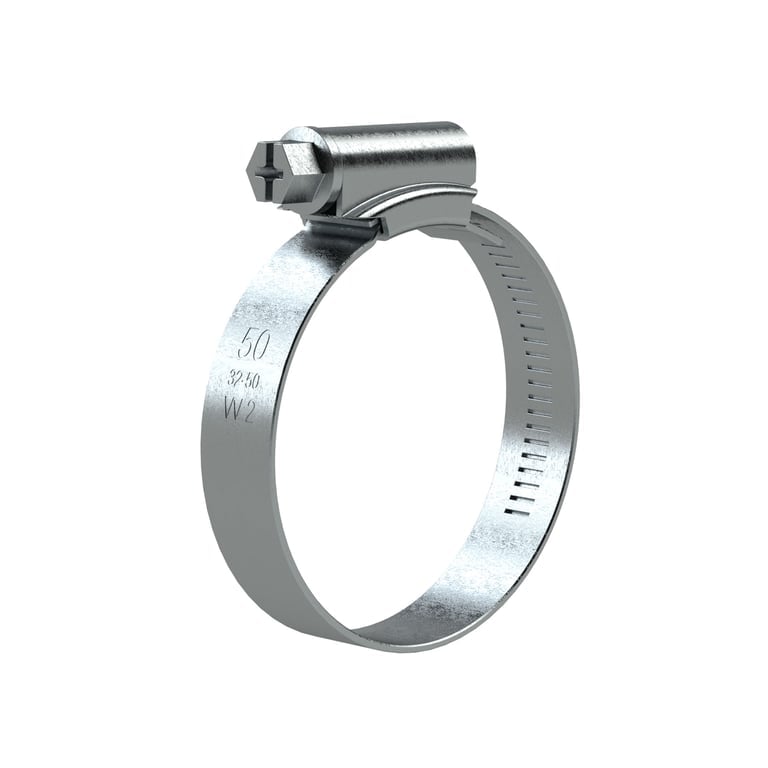 Riegler 114219 Schneckengewinde-Schl.schelle, Chromstahl (W 2), 40-60 mm, 12 mm - Bild 1