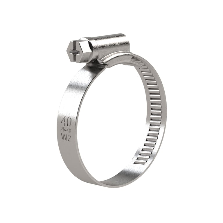 Riegler 114234 Schneckengewinde-Schl.schelle, Edelstahl (W5), 60 - 80 mm, 9 mm - Bild 1