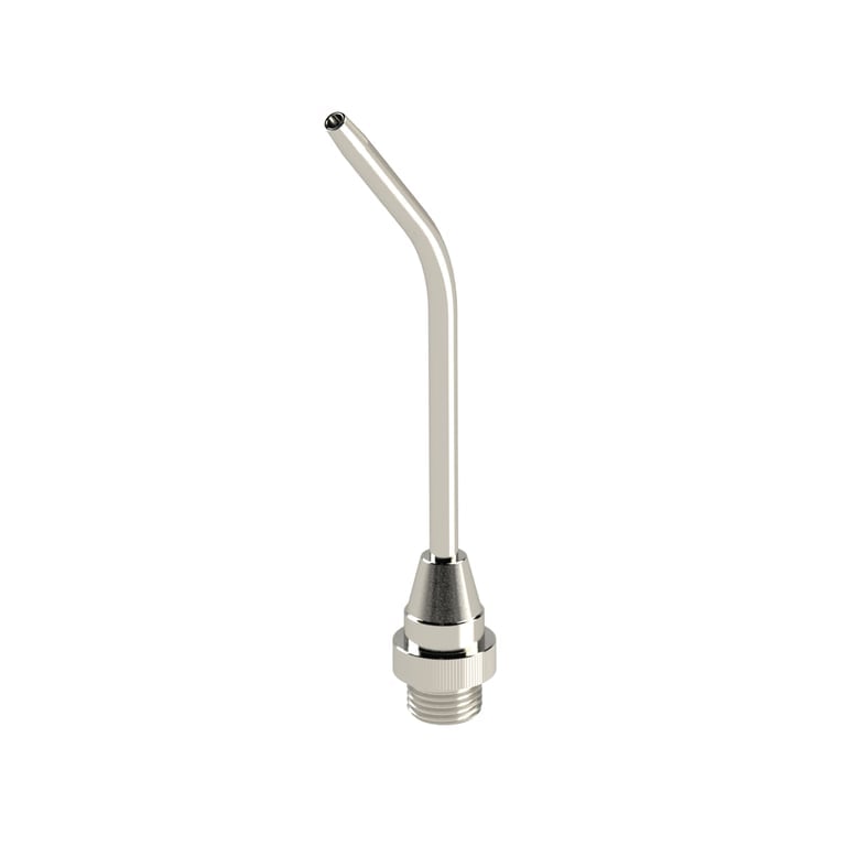 Riegler 114347 Verlängerungsdüse, Bohrung 3,0 mm, MS vern., 100 mm lang  gebogen - Bild 1