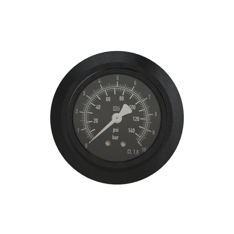 Riegler 114539 Manometer, 0 - 10 bar/140 psi, Ø 63 mm, G 1/4, hinten - Bild 2
