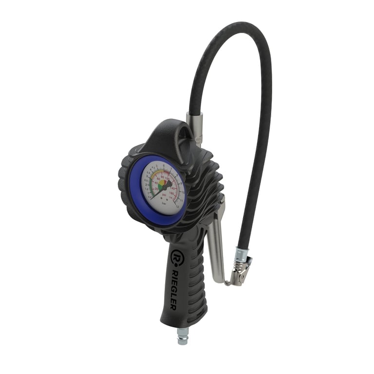 Riegler 114543 Stand.-Handreifenfüllmesser MS, Mano Ø 63 mm, ungeeicht, 0-12 bar - Bild 1