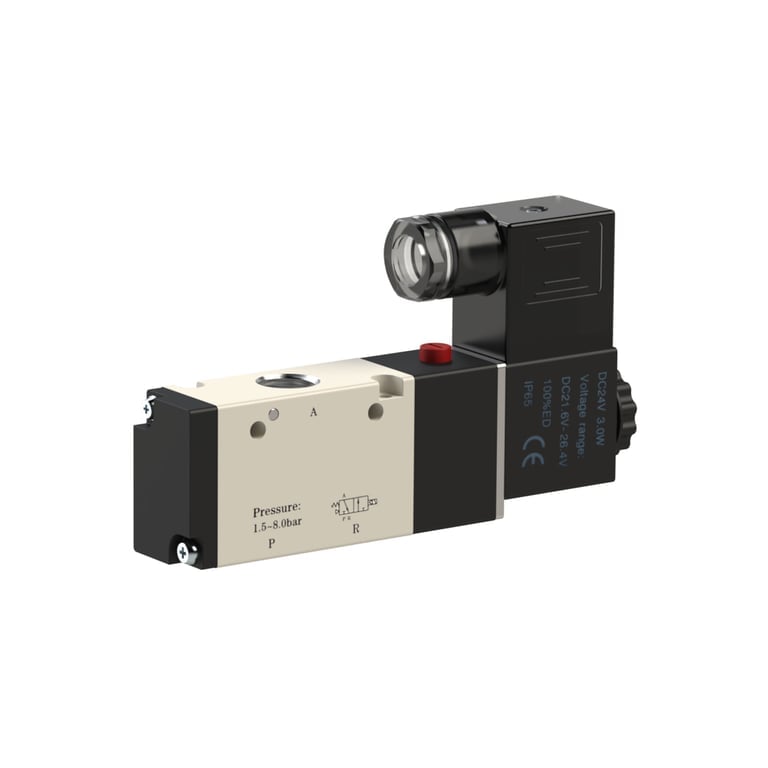 Riegler 116102 3/2-Wegeventil elektropn., monostabil, NC, G 1/4, 24VDC, 850l/min - Bild 1