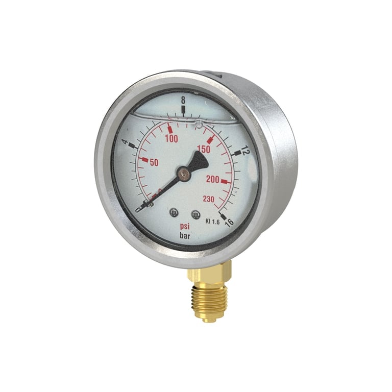 Riegler 116308 Glyzerinmano »pressure line« G 1/4 unten, 0-10,0 bar/150 psi, Ø63 - Bild 1